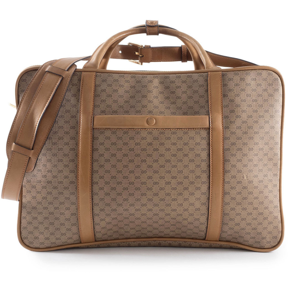 Gucci bag Boston beige brown GG suitcase